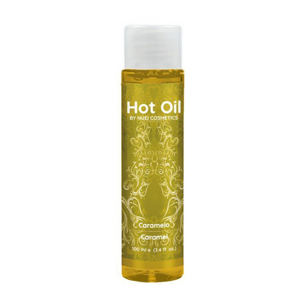 Розігрівальна їстівна масажна олія Nuei Hot Oil, Caramel, 100 мл
