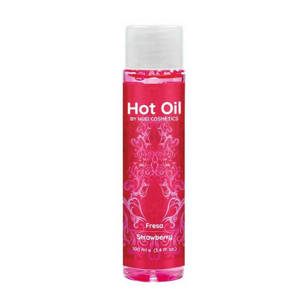 Розігрівальна їстівна масажна олія Nuei Hot Oil, Strawberry, 100 мл